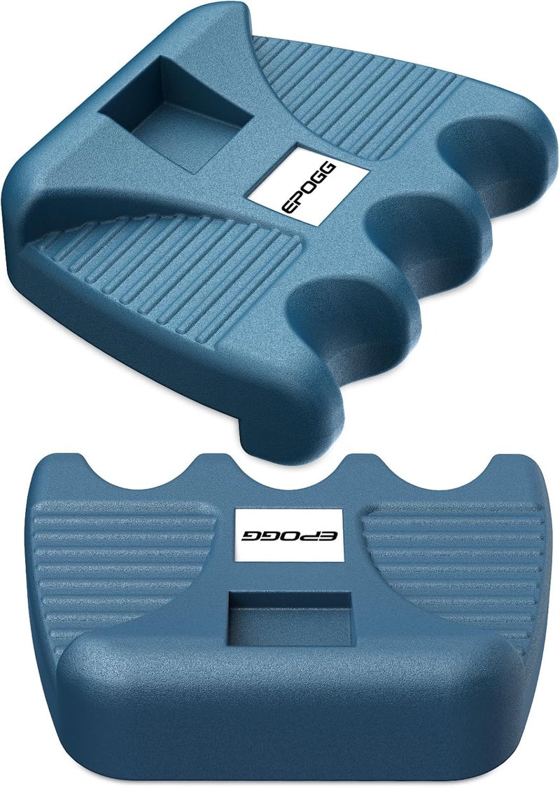 EPOGG Store Pool Cue Holder for Table, Cue Stick Holder Pool Cue Holder Portable Weighted Billiard Cue Rack with Chalk Holder Blue (3 Holes) - Image 5